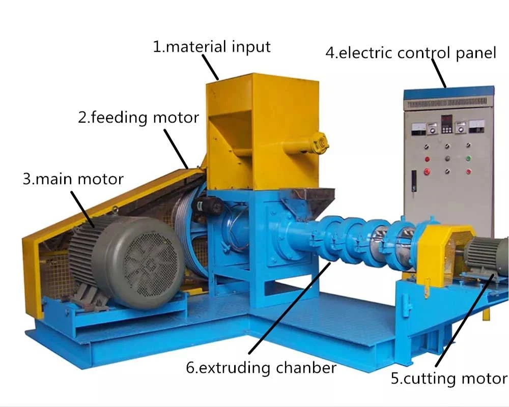 factory price fish feed extruder machine